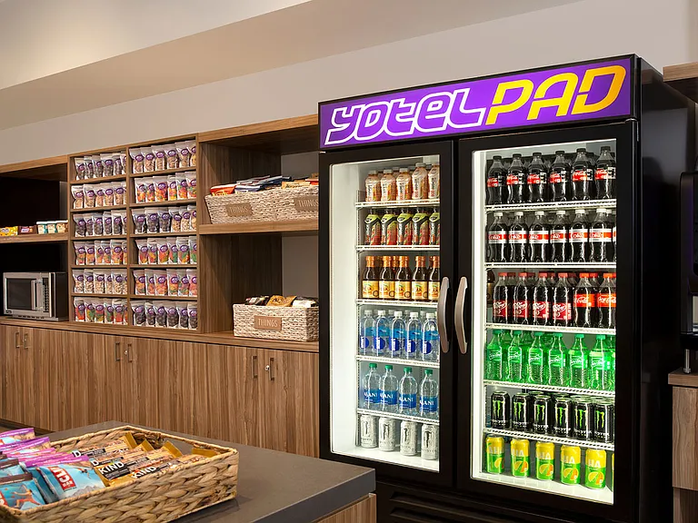 __ Grab+Go
__ Conveniently stocked with food, drinks, and retail items, our Grab+Go has everything from quality coffees to takeaway meals you can heat up in your PAD. Need sundry items like toothpaste or deodorant? We've got you covered!