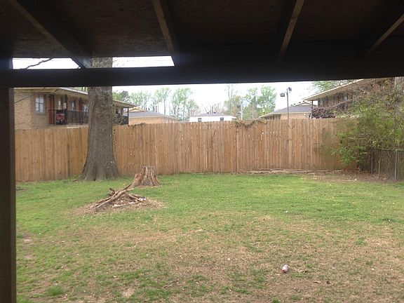 big private back yard with canopy/ patio