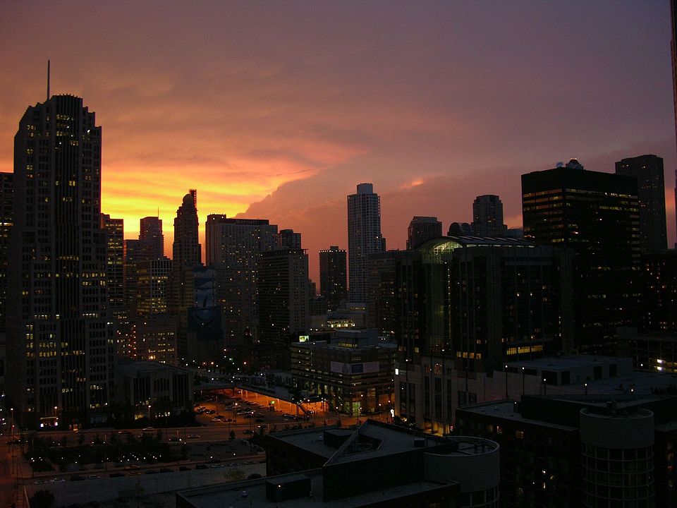 Balcony view looking west