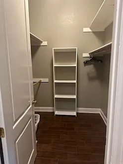 Master walk-in closet.