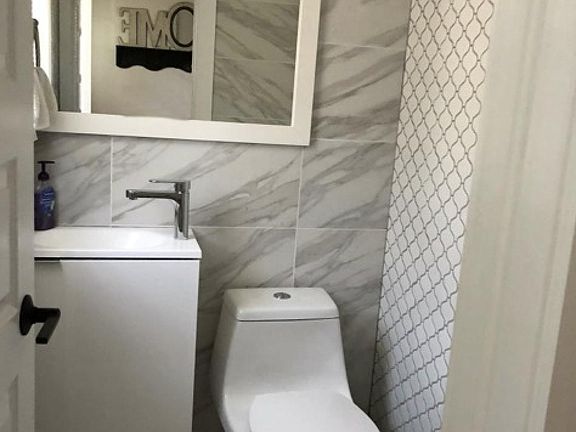 Half bath by the front entrance