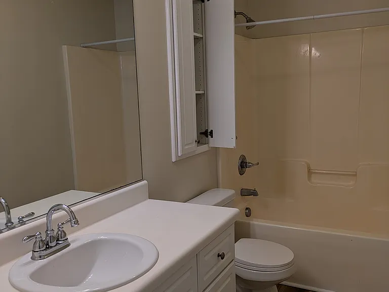 Master Bath with built in Linen closet