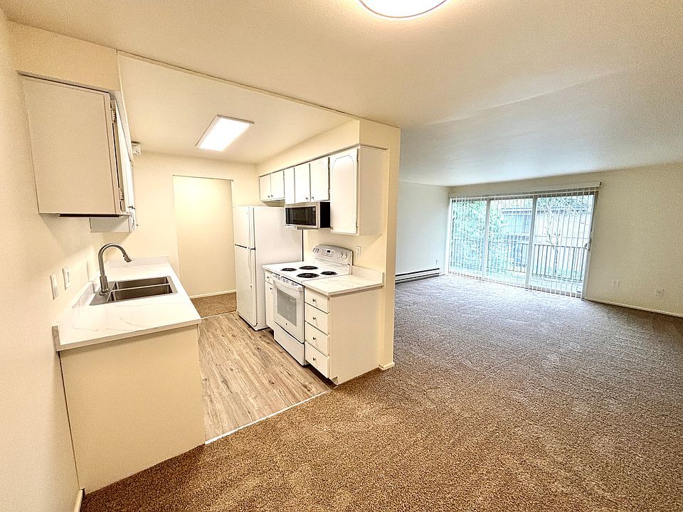 Kitchen and living areas
