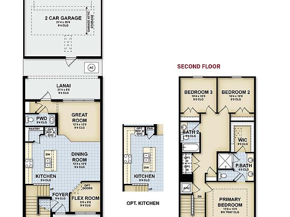 Grant Floorplan 2-Car Garage
