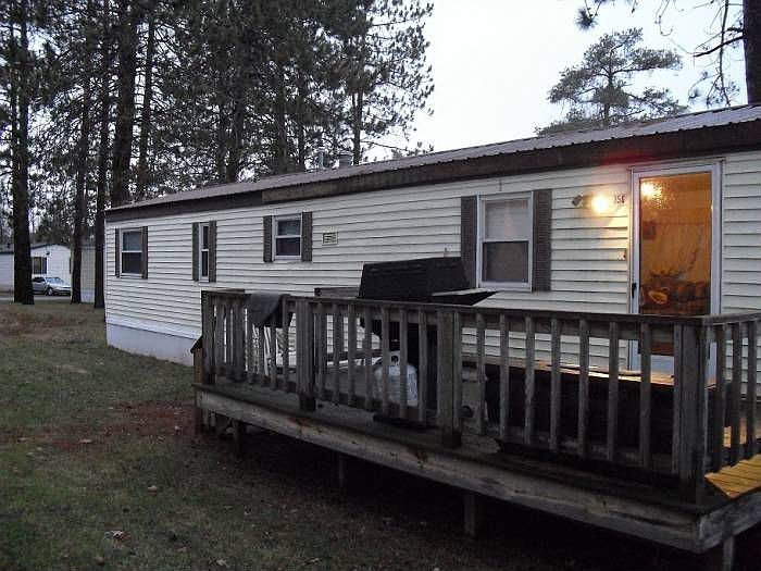 Front of mobile home