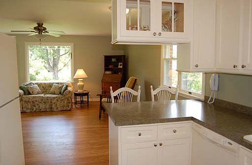 Kitchen into Family Room