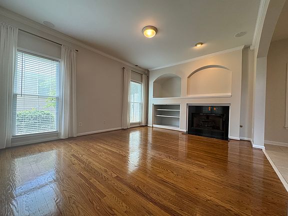 Family room with fireplace
