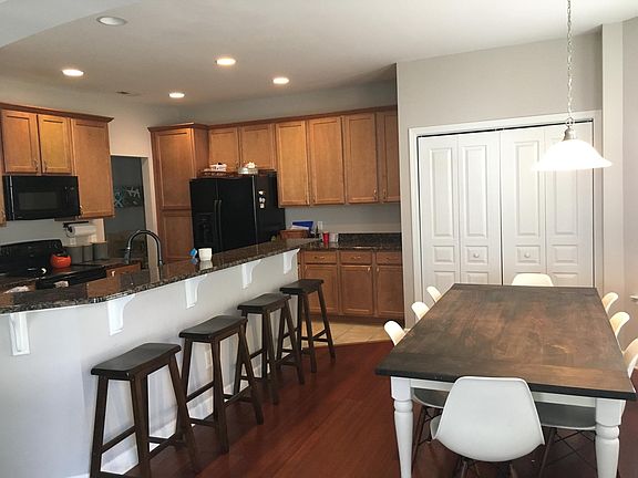 Open concept kitchen -- look at all that storage!