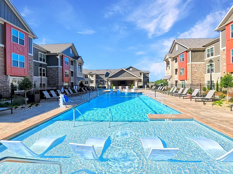Pool with Lap Lane and Sun Deck