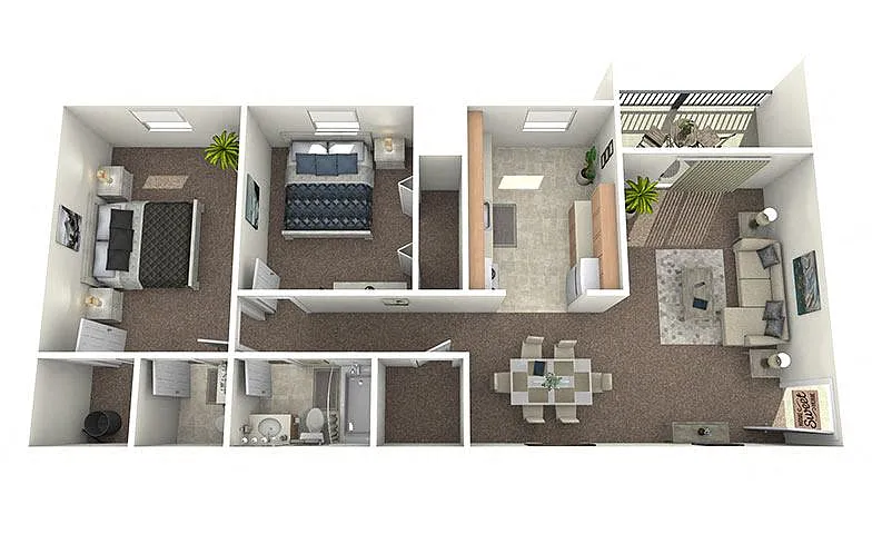Floor plan 2 Bedroom