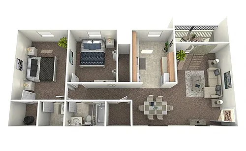 Floor plan 2 Bedroom