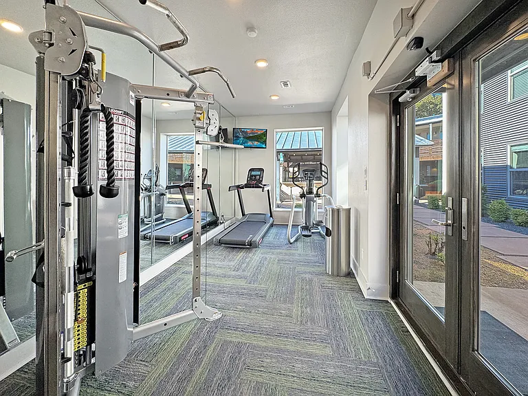 Stay active in our fully equipped 24-hour fitness center.