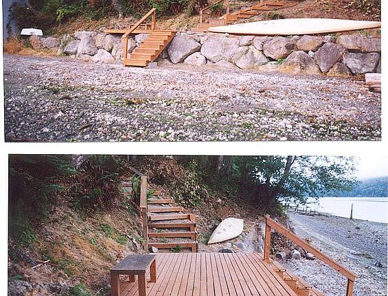 80 feet of waterfront