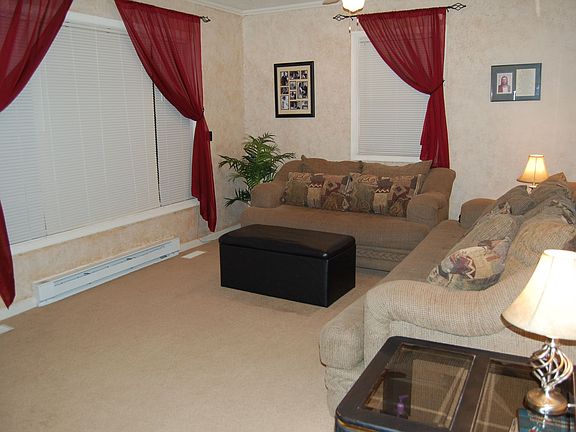 Large bay window in living room