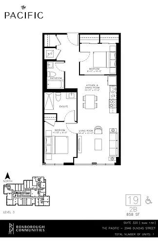 Floor plan 2 bedroom 2 bath 2 Bed 2 Bath 4