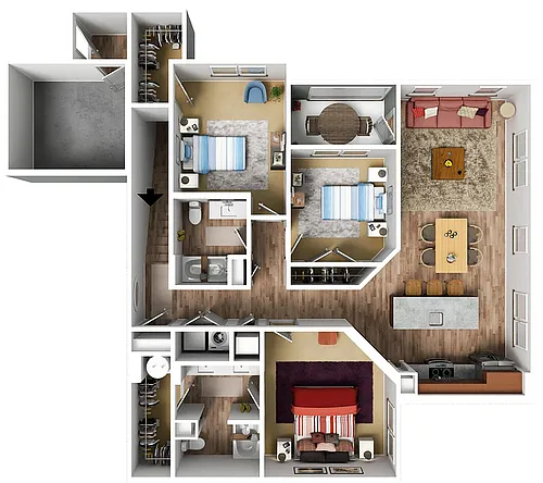 Floor plan Ortega