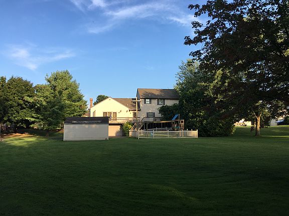Open, flat back yard