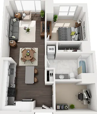 M-C1 floor plan Montaje