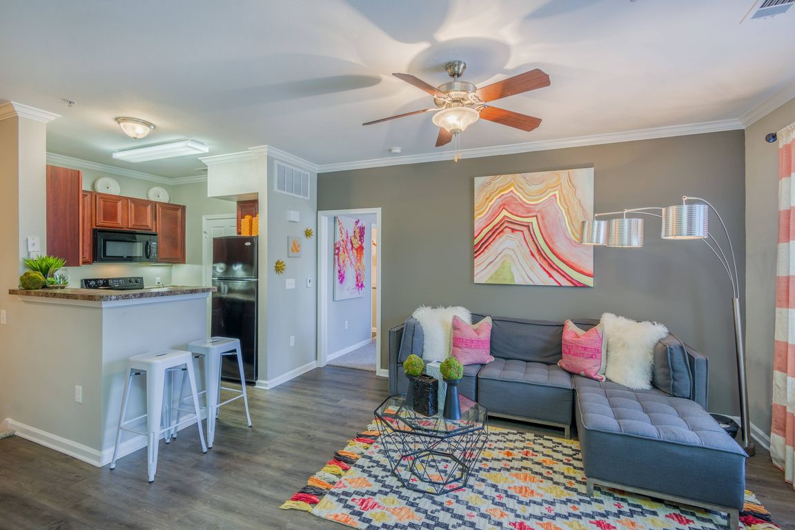 Spacious Living Room and Kitchen