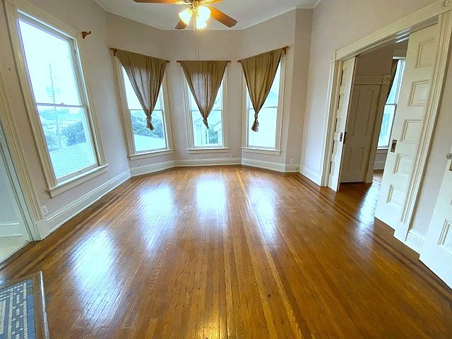 Main living space when you walk in...bedroom through pocket doors on the right