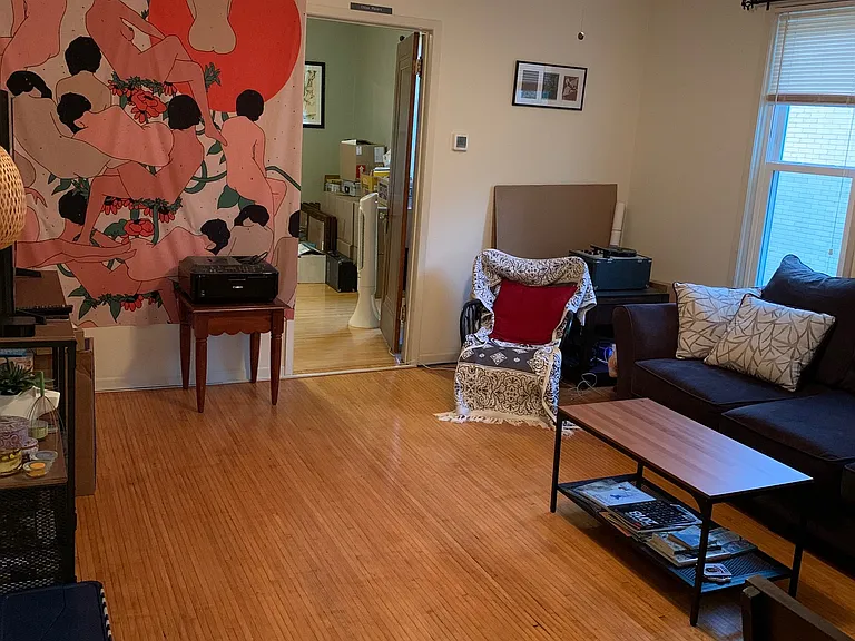 and toward the bedroom