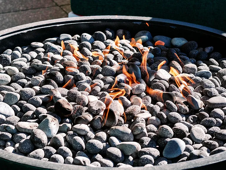 Gas fire pit for our residents to enjoy