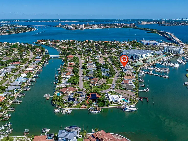 Aerial shot of home location.