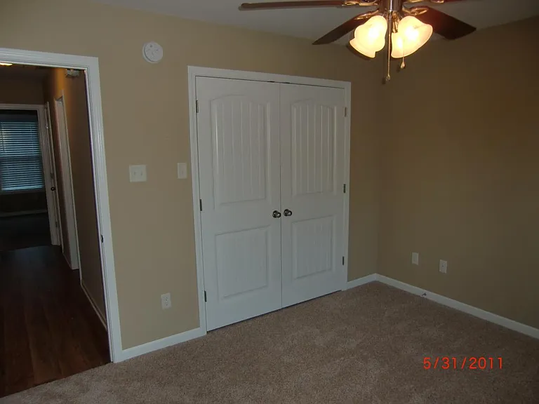 Bedrooms have carpet
