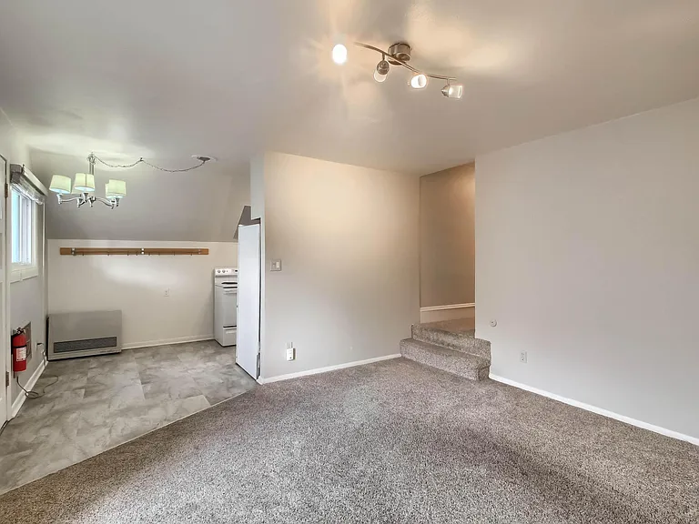 view from front corner of living room.