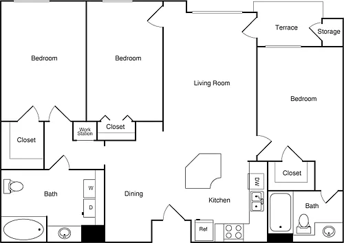 Floor plan 3A