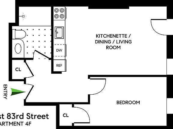 2nd image of 25 W 83rd St APT 4F