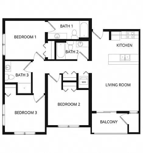 Floor plan 3X3 S