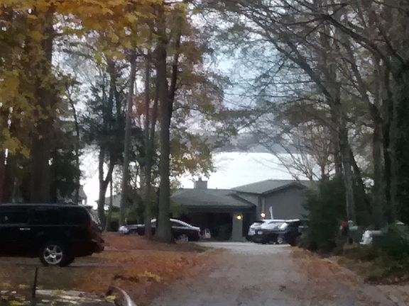 VIEW OF LAKE FROM FRT DOORS