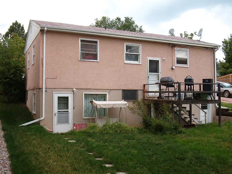 Rear with private entrance on lower left
