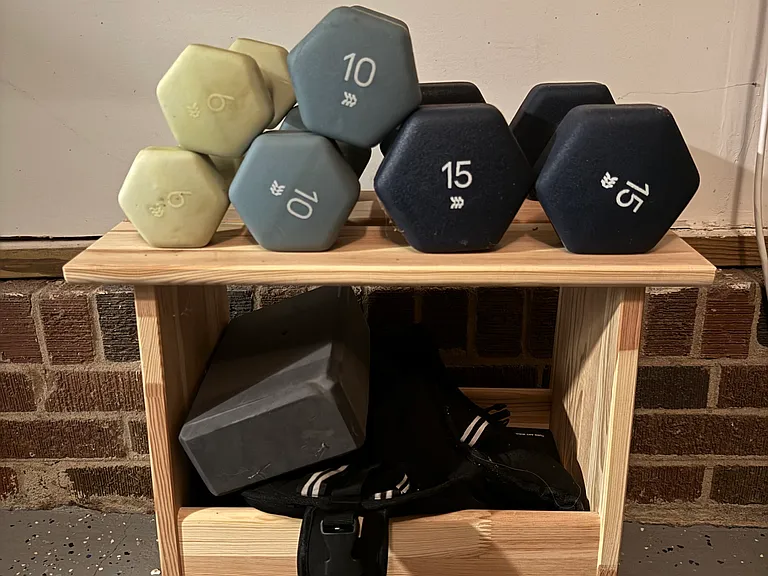 Garage - light home gym equipment