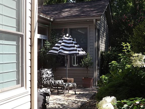 Patio and side yard