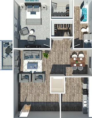 One Bedroom B One Bedroom B