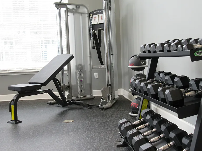 No need to commute for a good workout_our fitness center has the gear you need, right when you need it.