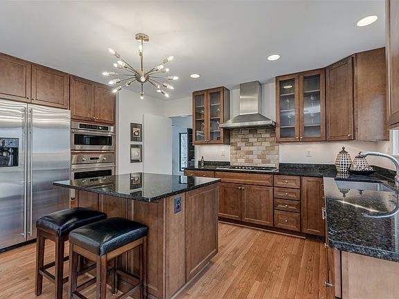 Kitchen back toward dining 