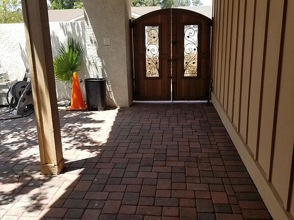 front entry way. back view