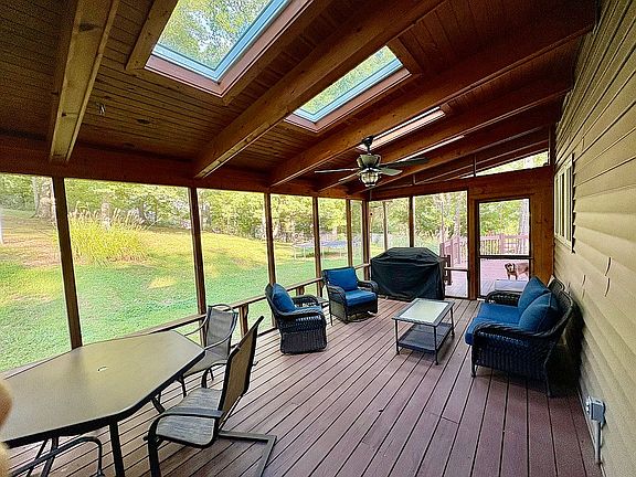 Covered back porch