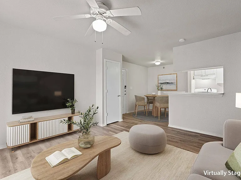 Spacious Living Room at Ovation Apartments in Austin, TX