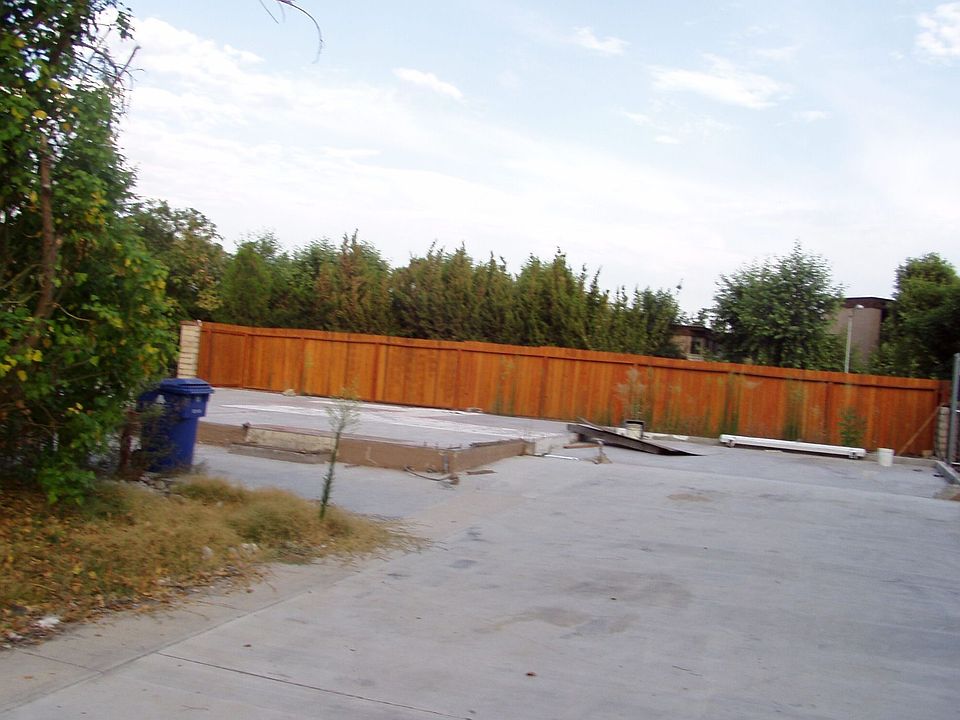 Empty lot where house once stood (house burned)