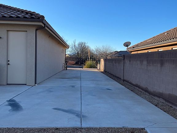 RV parking view from backyard