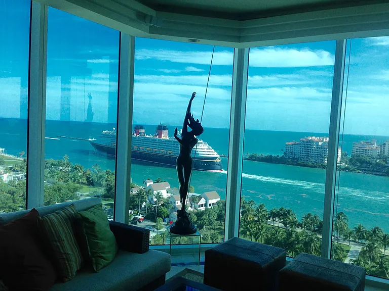 view from living room