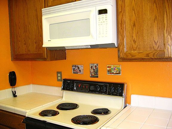 Tile counters and microwave