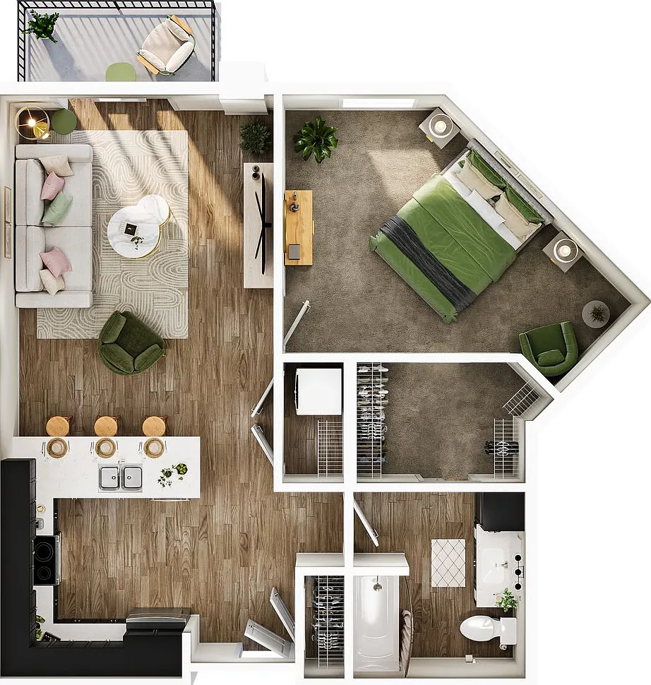 The Current - 1 Bedroom / 1 Bathroom — Photo 2