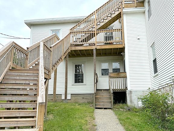 The unit is at the top of these stairs.