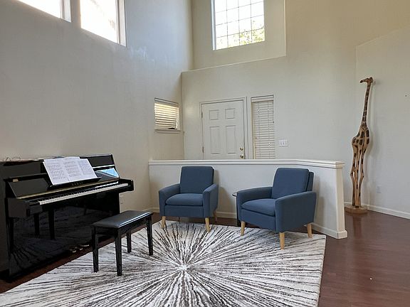 Formal Living Room with high Ceilings