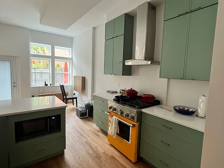 Kitchen with gas range